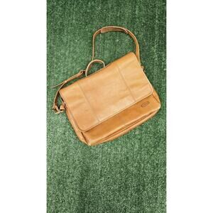 Dorado Leather Triple Gusset Flap Brief 765-525, BROWN